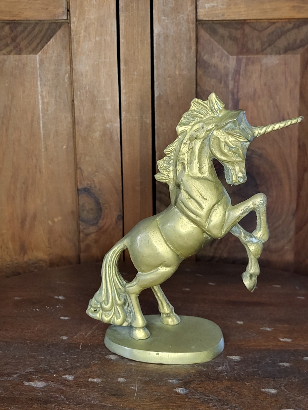 Brass Unicorn Figurine - Picture 9 of 11